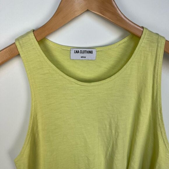 LNA Revolve Liani Tank Dress in Citrus Yellow Sleeveless Mini women’s size M - Picture 6 of 14